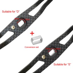 EKfan 130MM Carbon Fiber Fishing Handle Alloy Knobs 7X4MM/8X5MM Holes For Dawa/Shmano Baitccast Water-drop Reel DIY