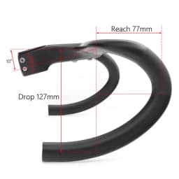KOCEVLO X01 Road Bike Full Carbon Fiber Stem Integrated Bicycle Handlebar For 28.6mm With Spacers Cycling Parts Accessories