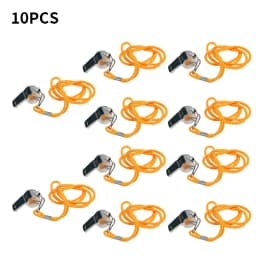 Metal Whistle Referee Sport Rugby Stainless Steel Whistles Football Team Sports Training Yellow Lanyard Whistle