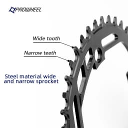 Prowheel Mountain Bike Round Sprocket 104BCD-32T 34T 36T 38T 40T Steel Plate Bike Chainring Compatible: 1X7/8/9/10/11/12 Speed