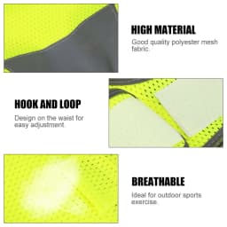 High Visibility Adjustable Reflective Safety Vest for Outdoor Sports Cycling Running Hiking