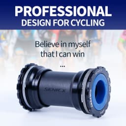 SENICX T47 Thread Bottom Bracket Ceramic Bike Central Shaft Fit for Shimano / SRAM GXP Road Gravel Bike Hollow Crank Axis 24mm