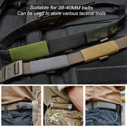 Tactical Waist Belt High Elasticity Tool Cover 38-40mm Belt Concealed Carry EDC Knives Folding Knives Flashlights Holster