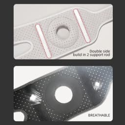 1 Piece Women Men Upgraded Anti-slip Breathable Adjustable Knee Support Patellar Silicone with Air Holes For Bask
