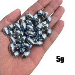 10pcs/Lot Alloy Hollow Olive Fishing Sinkers 3g/4g/5g/6g/7g/8g/9g/10g/12g/15g Carbon Steel Fishing Weights Fishing Accessories