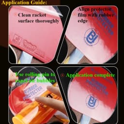 KOKUTAKU Blütenkirsche Table Tennis Racket Rubber Non-Sticky Protective Film PVC Transparent Waterproof Cover For Ping Pong Bat