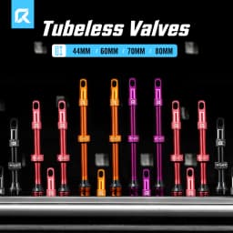RYET Presta Tubeless Valves 44/60/70/80mm Tubeless Bike Valves for Road/MTB CNC Aluminum Valve Core Removable Sealant-Com