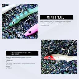 17pcs Mixed Color Raglou Sea Fishing Spinning Soft Lure Silicone Bait Shad Silicone Fishing Trolling Artificial Bait