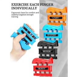 Finger Strengthener Finger Exerciser for Forearm and Hand Strengthener Hand Grip Workout Equipment for Musician Rock Climbing