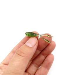 DUODUOYU 10PCS 0.4g/35mm Mini Ajing Soft Fishing Lure Twin Tail Isca Artificial Bait Wobbler Ocean Rock Silicone Fishing Tackle