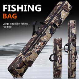 Sougayilang 80/120cm Fishing Rod Storage Bag Large Capacity Fishing Bag Fishing Gear Organizer Carp Fishing Bag Pesca