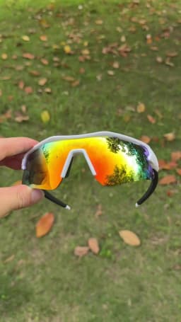 AIELBRO Sports Sunglasses for Men Women Cycling Running - UV400 Protection Bicycle Glasses for Road Bike & Outdoor Activities