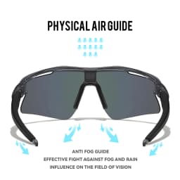 AIELBRO Sports Sunglasses for Men Women Cycling Running - UV400 Protection Bicycle Glasses for Road Bike & Outdoor Activities