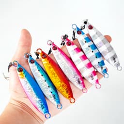 7Pcs Metal Jig Fishing Lure 14-100g Sinking Lure Bait Casting Lure with Assist Hooks for Sea Fishing