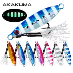 7Pcs Metal Jig Fishing Lure 14-100g Sinking Lure Bait Casting Lure with Assist Hooks for Sea Fishing