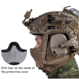 Tactical Mesh Face Mask Balaclava Breathable Full Face Cover for Airsoft Paintball Hunting Shooting Gear Steel Mesh
