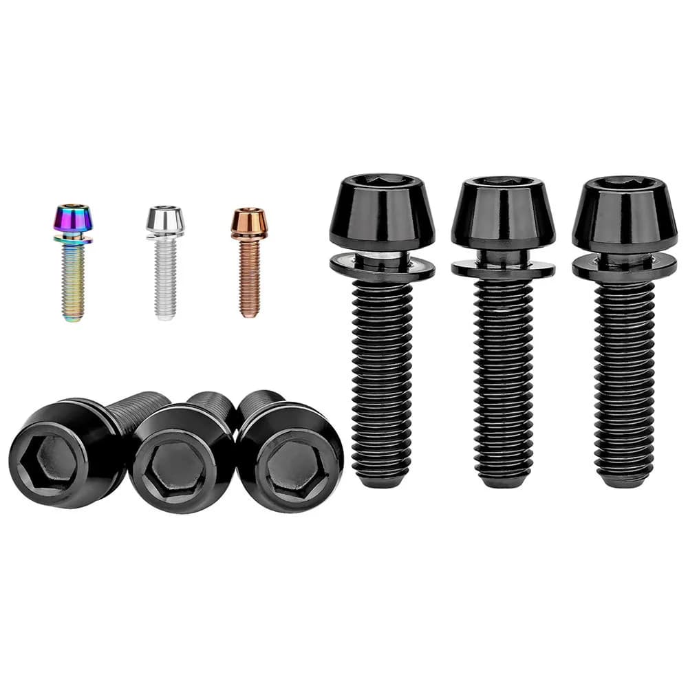 6PCS Bolt M5/M6 X 20mm Bicycle Handlebar Stem Screw With Washer For MTB Road Bike