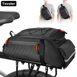 New Bike Trunk Bag Upgrade 900D 10L Large Capacity Anti-Tear Multi-Use Quick Install Fixing Commuting Outdoor Bicycle Accessory