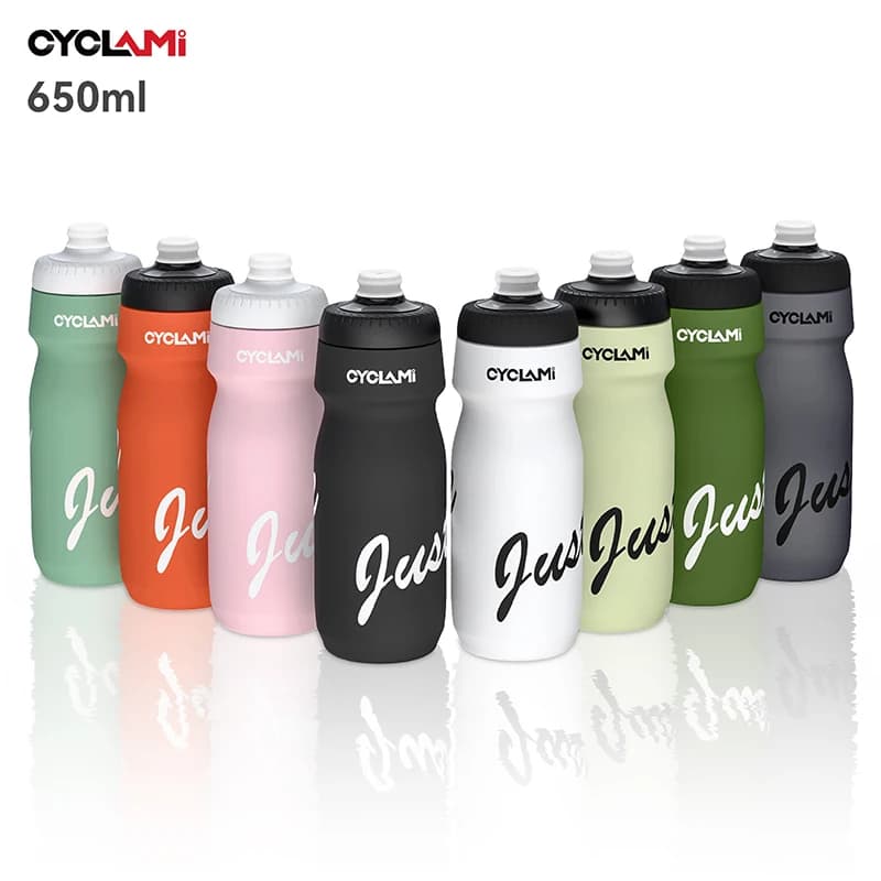 CYCLAMI Bicycle Water Bottle 650ml PP5 Plastic for MTB Road Bike Water Cup Outdoor Sports Portable Squeeze Drink Cycling Kettle