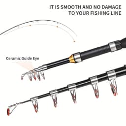 Ultra Short Mini Ice Fishing Rod Telescopic 1M-2.3M Pocket Travel Pole for Lure Fish in Saltwater Freshwater Winter