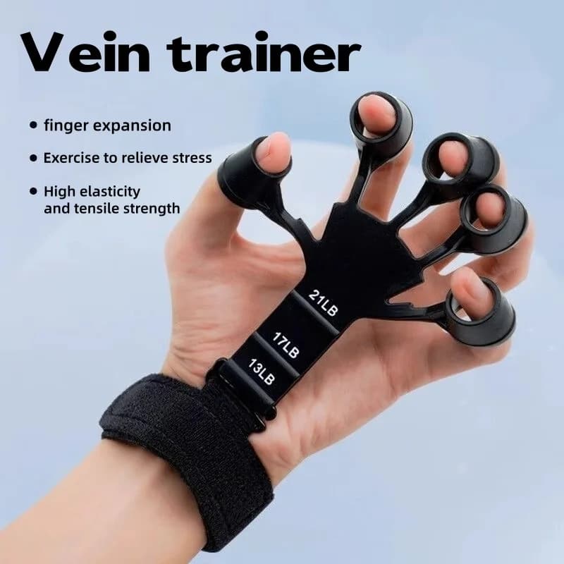 Finger Exerciser, Grip Trainer, Hand Therapy, Finger Workout Device, and Hand Strength Trainer