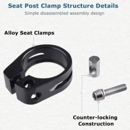 Cycles Bike Tube Clip Saddle Fixed Bicycle Accessories Aluminum Alloy 28.6/31.8/34.9mm Bike Parts Seatposts Clamp