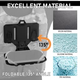 Outdoor Tactical MOLLE Folding Navigation Board Airsoft Map Case Admin Panel Mobile Phone Holder for Size 4.7-6.7in