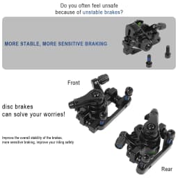 Electric Scooter Front Rear Disc Brake for Kugoo KuKirin G2 Pro G2 Max Kickscooter Disc Brake Caliper Brakes Base Accessories