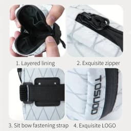 TOSUOD Bicycle Triangle Bike Frame Front Waterproof Cycling Battery Pannier Packing Pouch Accessories Bike Frame Bag