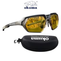 Okuma Fashion High End Polarized Fishing Glasses 5-Piece Set UV400, Anti Stray Light Clear Field of View
