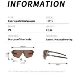 Okuma Fashion High End Polarized Fishing Glasses 5-Piece Set UV400, Anti Stray Light Clear Field of View