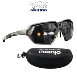 Okuma Fashion High End Polarized Fishing Glasses 5-Piece Set UV400, Anti Stray Light Clear Field of View