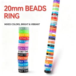 13mm/20mm 20PCS Protective Silicone Ring Color Decorative Ring Fishing Rod Slingshot Anti-slip O-ring Handle Band Sweat Belt
