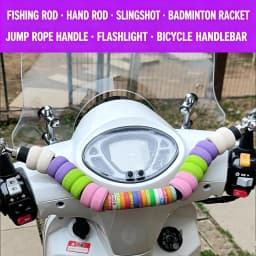 13mm/20mm 20PCS Protective Silicone Ring Color Decorative Ring Fishing Rod Slingshot Anti-slip O-ring Handle Band Sweat Belt