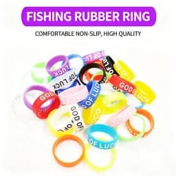 13mm/20mm 20PCS Protective Silicone Ring Color Decorative Ring Fishing Rod Slingshot Anti-slip O-ring Handle Band Sweat Belt