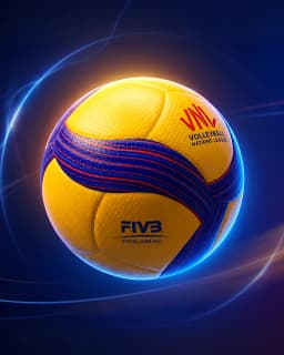 V200W Volleyball Blue Yellow Size 5 High-end PU Hot Glue Volleyball for Teen and Adult Indoor Outdoor