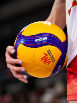 V200W Volleyball Blue Yellow Size 5 High-end PU Hot Glue Volleyball for Teen and Adult Indoor Outdoor