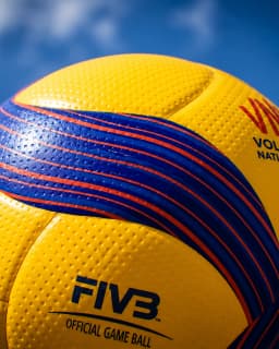 V200W Volleyball Blue Yellow Size 5 High-end PU Hot Glue Volleyball for Teen and Adult Indoor Outdoor