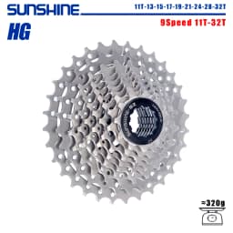SUNSHINE Bicycle Cassette 8/9/10/11/12Speed Freewheel HG Structure Sprocket 32/36T/40T/42T/46T/50T/52T Flywheel For SHIMANO/SRAM