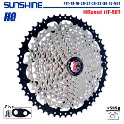 SUNSHINE Bicycle Cassette 8/9/10/11/12Speed Freewheel HG Structure Sprocket 32/36T/40T/42T/46T/50T/52T Flywheel For SHIMANO/SRAM