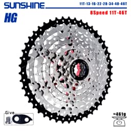 SUNSHINE Bicycle Cassette 8/9/10/11/12Speed Freewheel HG Structure Sprocket 32/36T/40T/42T/46T/50T/52T Flywheel For SHIMANO/SRAM