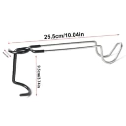 Portable Stainless Steel Light Stand Hook Outdoor Tent Pole Hanger Fishing & Camping Lantern Hook Camping Gear Accessories Tools