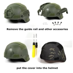 Multicam Helmet Cover Airsoft Tactical Helmet Cover for Military MICH 2000 Helmet Airsoft Shooting Sports Equipment