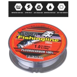 200M/219 Yard Nylon Fluorocarbon Fishing Main Line High Strength Freshwater Saltwater Wire Outdoor Accessories