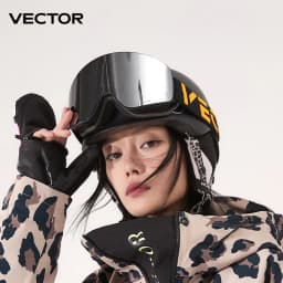 VECTOR Brand Double Layer Anti Fog Magnetic Absorption Cylindrical Ski Goggles UV400 Men Women Ski Glasses Snowboard POC Glasses