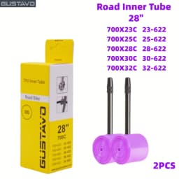 GUSTAVO TPU Bike Inner Tube 700C 700x23 25 28 32C Road Bicycle Tire Tubes 45 65 85mm Length FV Super Light