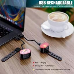 BUCKLOS Bike Light Set Rechargeable Rear Light Front Lamp Waterproof Riding Headlight USB MTB Taillight Led 1PC Cycling Parts