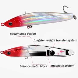 Sinking Pencil Bait 16g 9.8cm 12g 8.5cm Wobbler Weight Transfer System Popper Pesca Swimbait Cast Minnow Tackle Fishing Lure