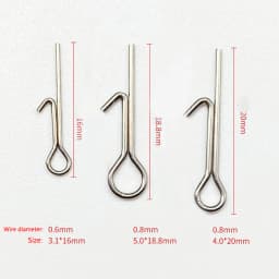 10/30/50Pcs Fishing Bait Stinger Spike Hook Soft Lure Bait Fixed Connecting Pins Needle Swivel Carp Fishing Tackle Accessories