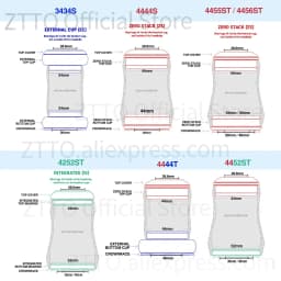 ZTTO Bicycle Headset 42mm 44mm 56mm ZS44 IS42 IS52 ZS56 1-1/8" 28.6mm Straight Cone Tube Fork Bike Frame 4444S 4456ST 4252ST